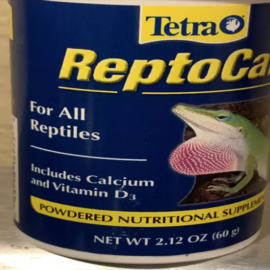 Tetra ReptoCal Calcium Powdered Nutritional Supplement 2.12 Oz D3 Reptile 10/24