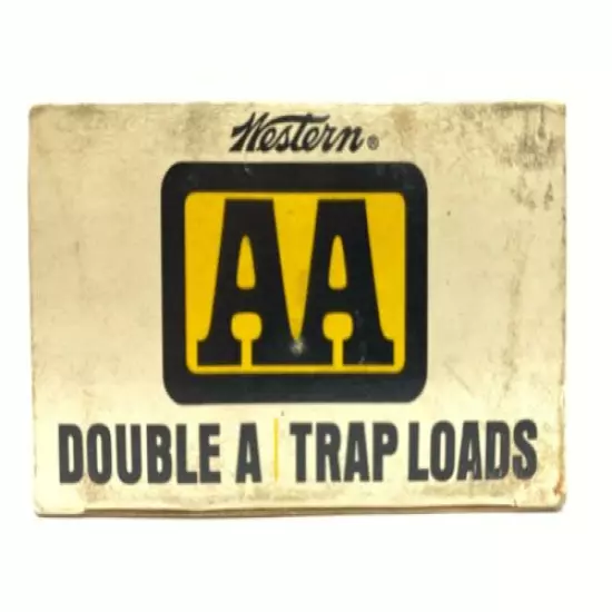 1966 Western Double A Trap Loads 12 Ga EMPTY Ammo Box 5526-P