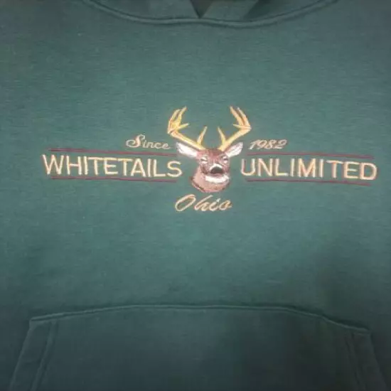 Vintage Whitetails Unlimited Since 1982 Ohio Hoodie Sweatshirt