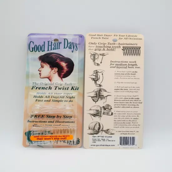 The Original Grip-Tuth® Good Hair Days Tuck Side Combs Made in USA Mix&Match