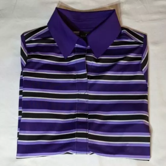 Women's Belyn Key Keystone Half Zip Polo Small Purple - size L - MSRP $112