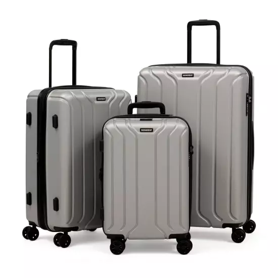 NONSTOP NEW YORK Luggage Expandable Spinner Wheels hard side shell U12