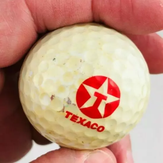 Vintage Texaco Logo Golf Balls Spalding Oil & Gas Advertising T Star *Qc