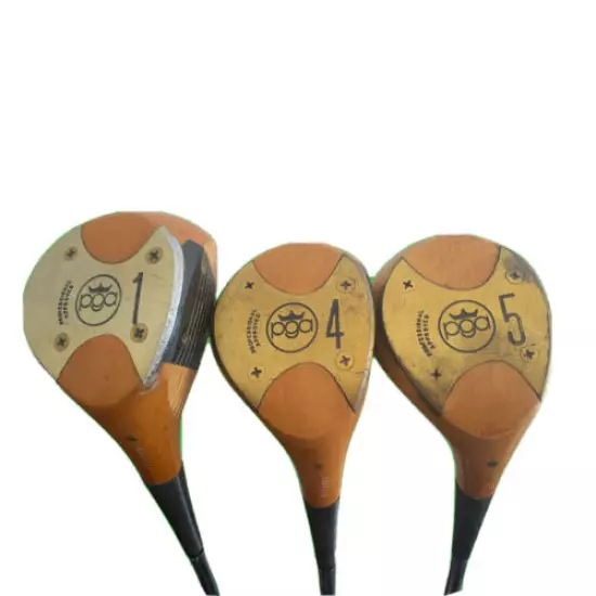 Vintage PGA Vardon Cup 1 4 5 Driver Set Wooden Steel Shaft RH 1970s