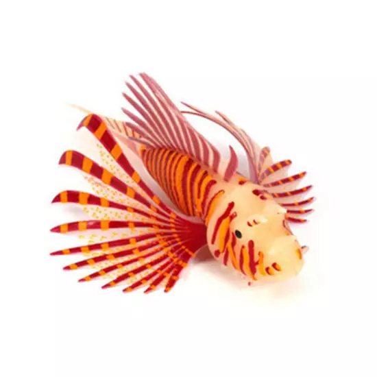 ⭐Artificial Glowing Lion Fish Luminous Fake Fish Aquarium Floating Glow In Da〕 □