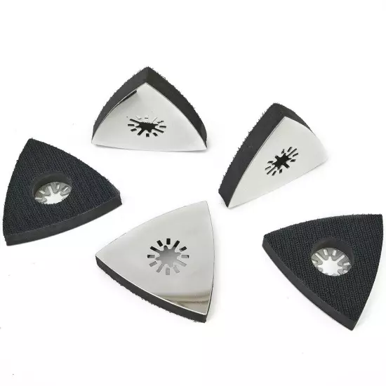 5x Triangular Sanding Pad For Oscillating Multi Tool Hook & Loop Sanding Disc AU