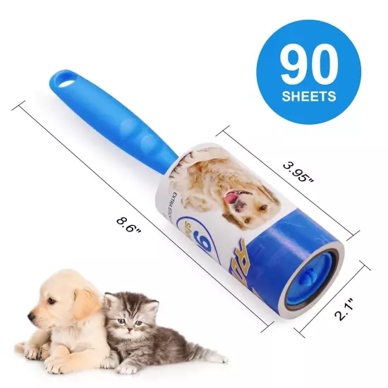 Lint Rollers for Pet Hair Extra Sticky Remover 900 Sheets Total Upgraded 5 Ha...