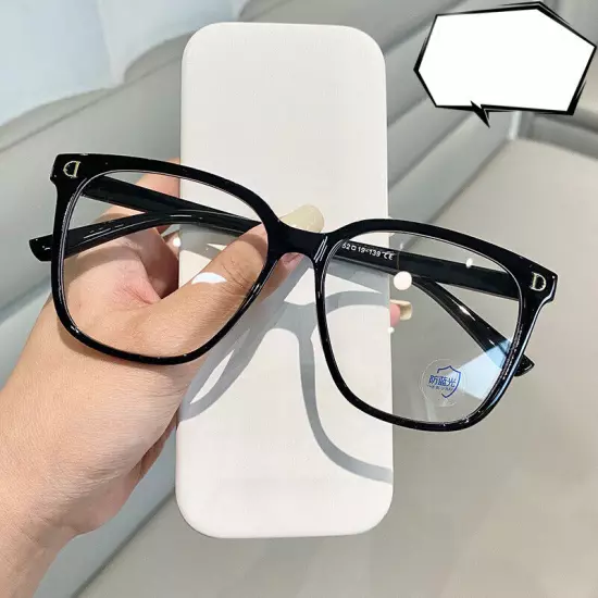 Fake Square Frame Clear Lens Geek Glasses UV Protection Nerd Unisex Fashion US ღ