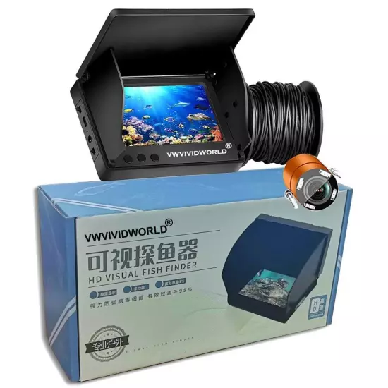 5.0/4.3 Inch Display Underwater 220° Fishing Camera Waterproof 9 Hours Endurance