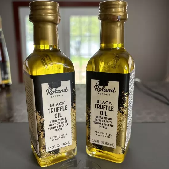 2 Bottles Roland Foods Black Truffle Oil, from Italy, 3.4 Ounce