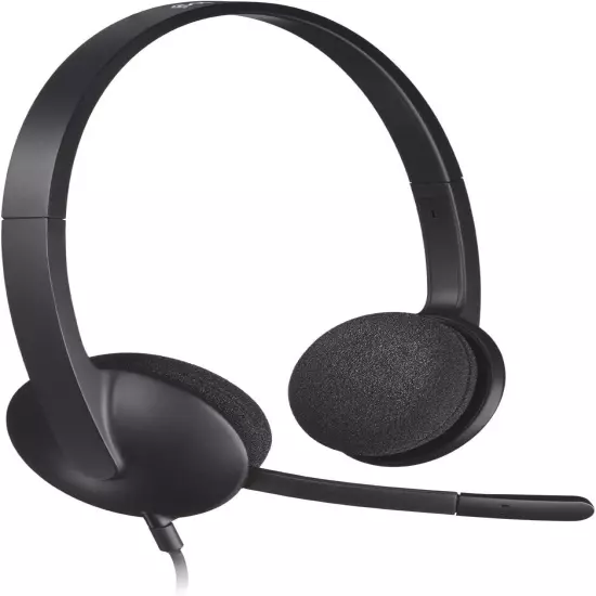 Logitech USB Headset H340 for Windows and Mac - Black - Brand New