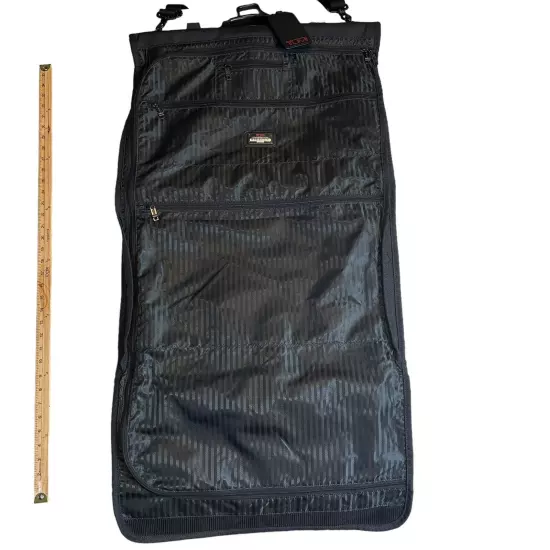 Tumi Trifold Black Garment Bag Carry On With Lock Travel Bag Unisex Adult