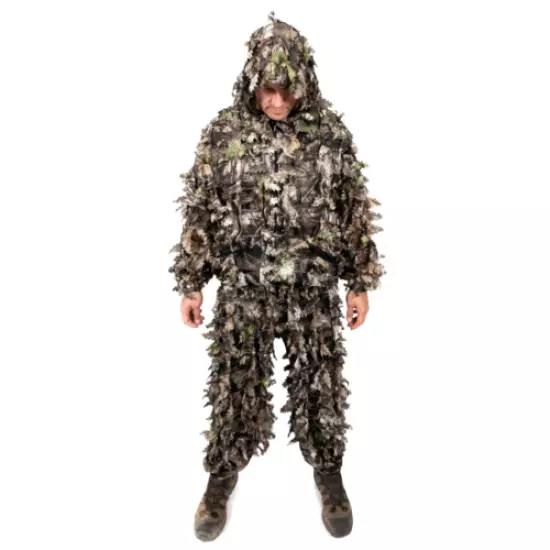 Arcturus 3D Leaf Ghillie Suit (Dark Woodland) - Hunting Jacket & Pants Set