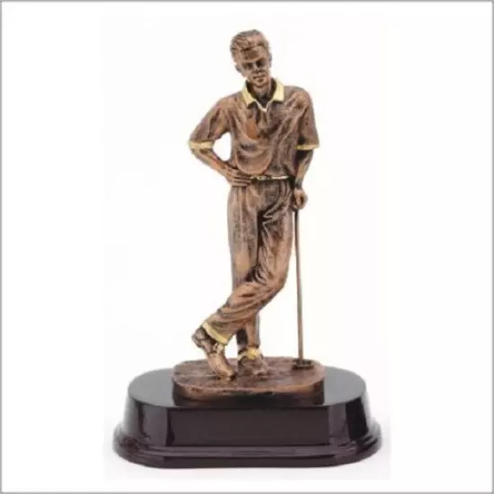 9" Golf Male Trophy Personalized Free