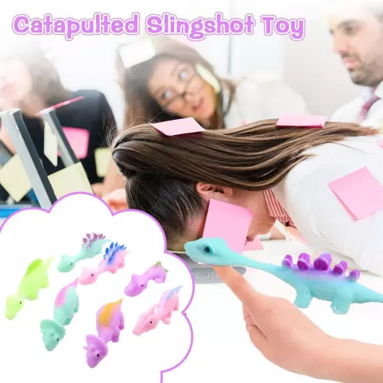 5/10 Slingshot Dinosaur Finger Toys, Catapult Toys Elastic Flying Finger/