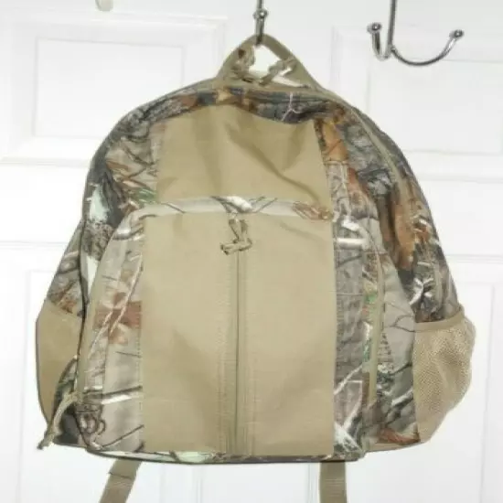 Mossy Oak Camo Backpack w/Padded Straps w/Netted Side 2 Compartments