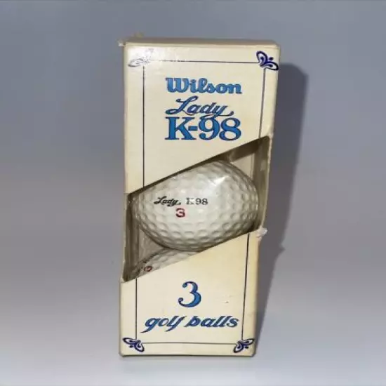 Vintage Wilson K-98 Golf Balls - Number 3 - New In Sleeve