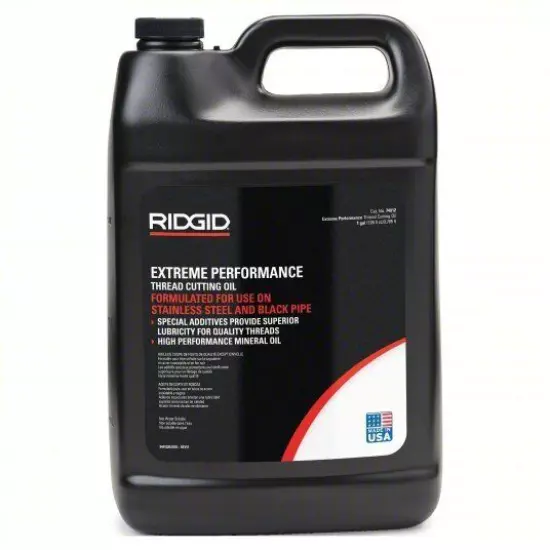 Ridgid 70830 Pipe Thread Cutting Oil 1 gal, Can, Black