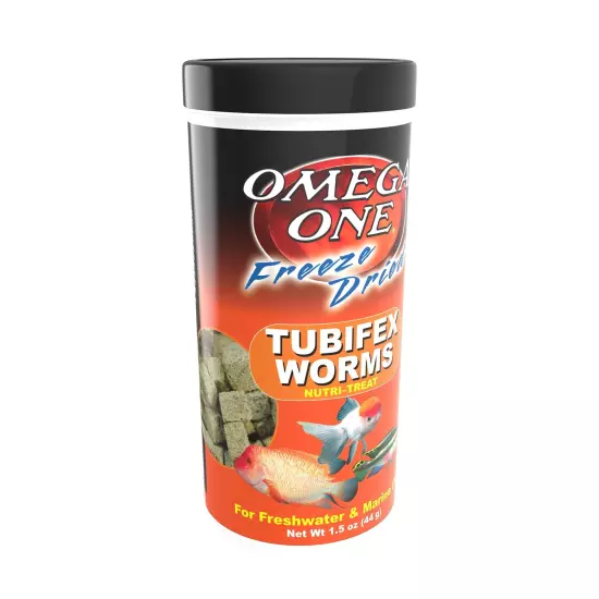 Freeze Dried Tubifex Worms, 1.5 oz