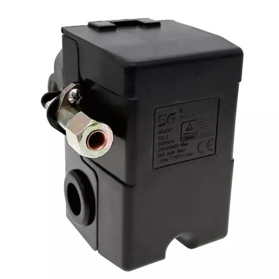 Air Compressor Pressure Switch 95 psi on / 125 psi off 120 volt / 220 volt