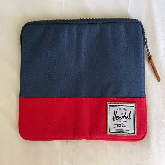 Herschel 13 x 9.5" Laptop Sleeve Blue and Red