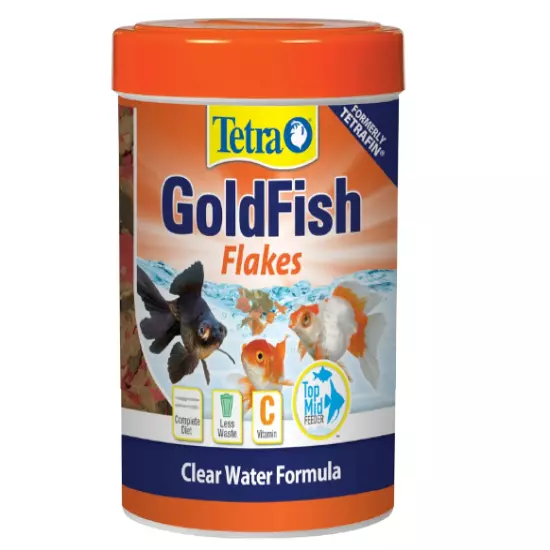 Tétra Goldfish Food, TetraFin Flakes - 2.2oz Vitamin C Enriched Flakes