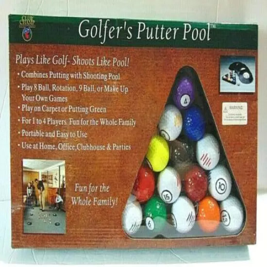 Golfer's Putter Pool Club Champ Putting Practice 1-4 Player Game