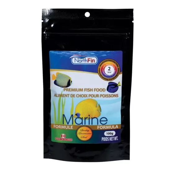 NorthFin Marine Formula 2mm Slow Sinking Pellets 100g Premium Fish Food