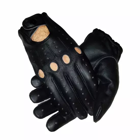 Genuine Leather Driving Gloves 