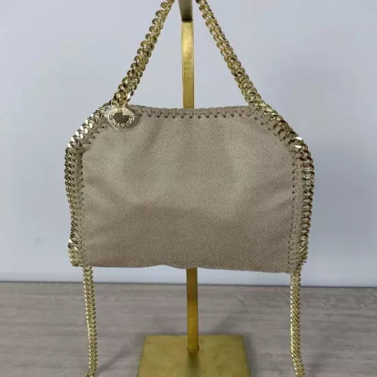 NEW STELLA McCARTNEY Falabella Mini Tote Handbag 2way Gold shoulder bag