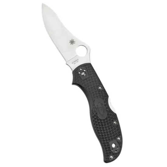 Spyderco C90PBK2 Stretch 2 Lightweight Black FRN Handled Knife, PlainEdge