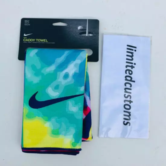 Nike Golf Caddy Towel Rare PGA CHAMPIONSHIP MAJOR SPECIAL LIMITED PE EDT TIE DYE