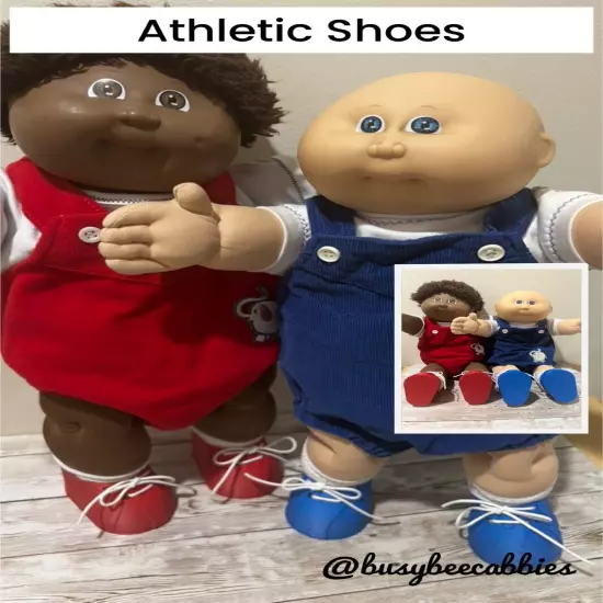 Cabbage Patch Kids ATHLETIC Two-Stripe Tennis Shoes ~ 10 Shoe Colors ~ You pick