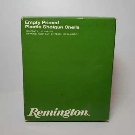 Vintage Remington 12 Ga. Shotgun Empty Primed Cases Shotgun Shell BOX ONLY Empty