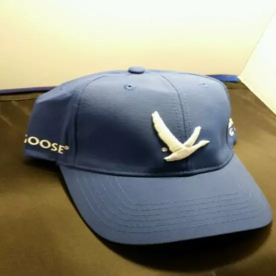 NEVER USED Heavy Embroidered Grey Goose Collection Bridgestone hat Custom Blue 