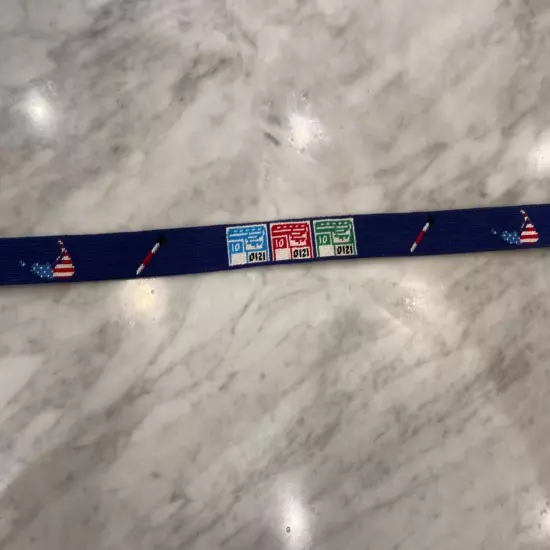 Smathers Branson Sankaty Head Golf Club Needlepoint Belt