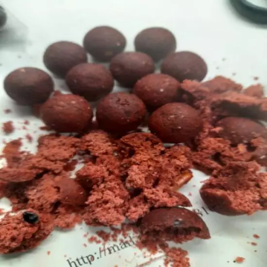 carp bait tuna 10k boilies 18mm dark red high protein fishmeal hydro fish ex