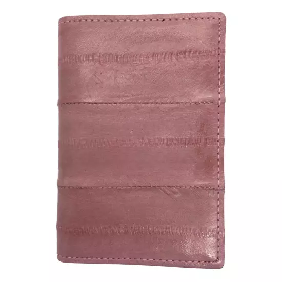 Genuine Eel Skin Leather Business Card ID Wallet Credit Card Case