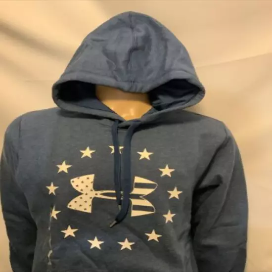 Under Armour BFL Freedom Rival Hoodie Cold Gear 1292732 Blackout Storm Navy Larg