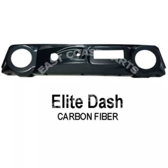 Club Car DS Elite Radio Dash Cover, Carbon Fiber