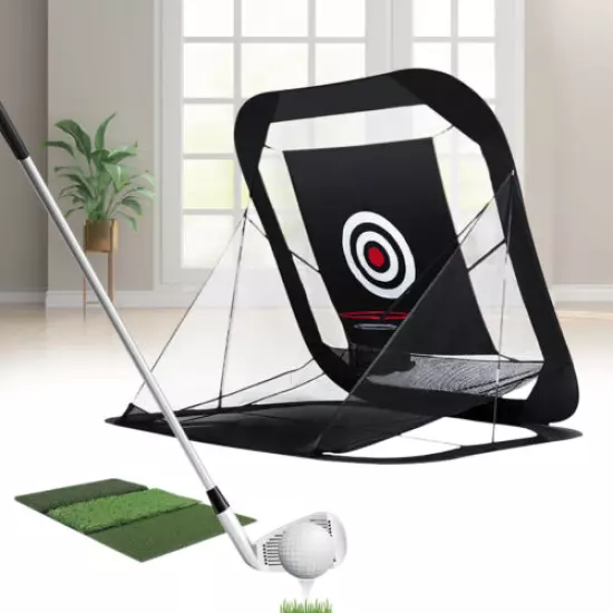 Golf Practice Net Training Hitting Personal Driving Indoor Outdoor Foldable 