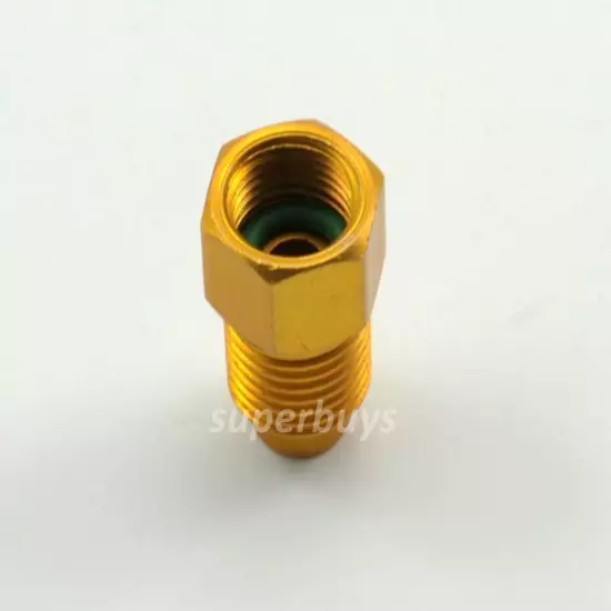 1/2" ACME Male to 1/4" SAE Female Refrigerant Air Con Adapter Valve Connector