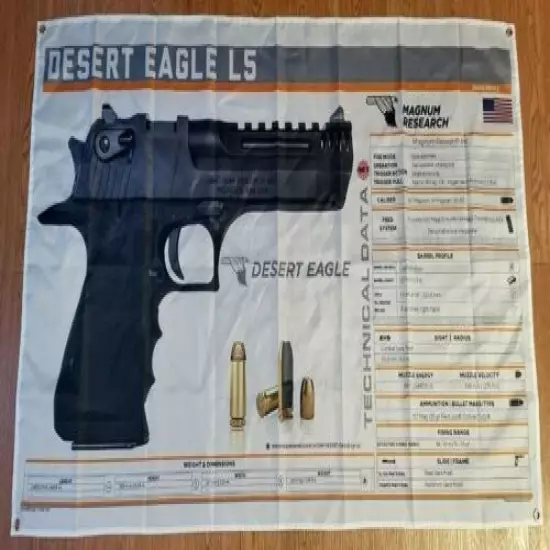 MAGNUM RESEARCH DESERT EAGLE L5 Banner 3x5ft Parts Decal Rifle Pistol Parts M142