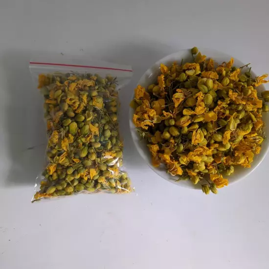 Dried Ranawara Flower Tea Ceylon Herbal Natural Organic Cassia Auriculate Avaram