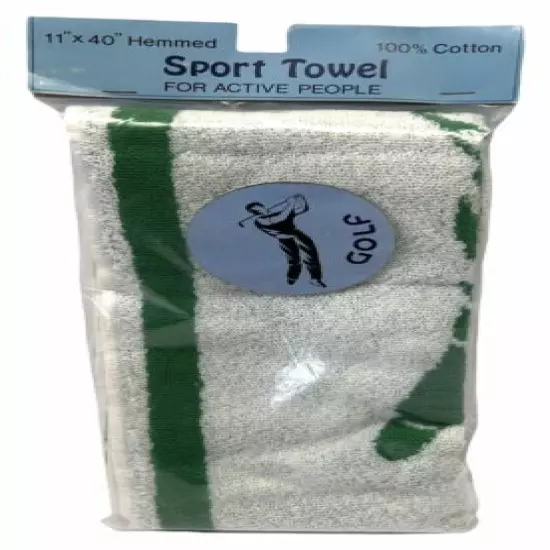 Vintage Golf Sport Towel Leshner Corp Brazil 100% Cotton Double Sided NEW OS