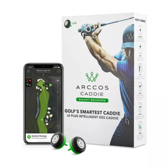 Arccos Caddie 3rd Generation Smart Sensors | A.I. Powered, Set of 14 | BRAND NEW