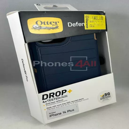 Otterbox Heavy Duty Defender Pro Apple iPhone 14 Plus Blue Suede Shoes