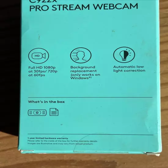 Logitech C922x Pro Stream Webcam NIB new