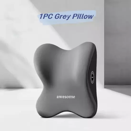 Car Headrest Lumbar Cushion Memory Foam Backrest Lumbar Pillow Neck Pillow