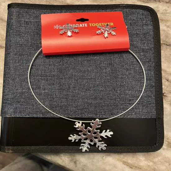 Let’s Celebrate Snowflake Chocker And Earrings